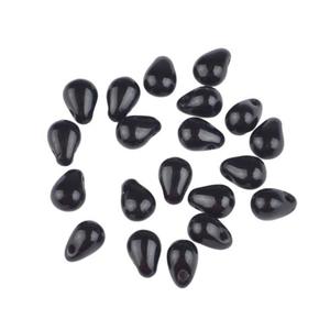 Tear Drops koraliki kropelki krople 6/4mm 20szt #23980 Jet - 2861653540