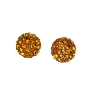 db25 Koralik Kula CYRKONIE Discoball do Shamballa 10mm gold - 2861653570