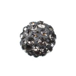 db24 Koralik Kula CYRKONIE Discoball do Shamballa 10mm grafitowy - 2861653572