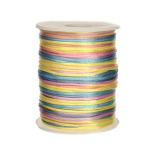 SSY10 Sznurek cieniowany RAINBOW satynowy nylon 1,5mm 3m - 2861653576