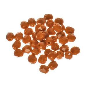 Fire Polish 4mm - koraliki czeskie szlifowane #13760 Light Teracota - 2861653609