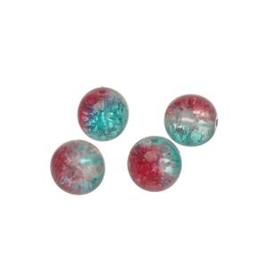 Koraliki CZESKIE crackle DUO 10mm 4szt cra13 blue-red - 2861653877