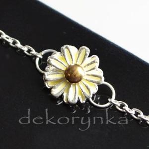 Bransoletka DAISY Stokrotka kwiatek Japan Style - 2861654707