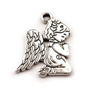 ZAW183 Zawieszka metal. Charms ANIOEK srebrna - 2878100268