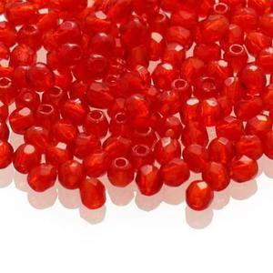 Koraliki szlifowane Fire Polish 2mm 40 szt. #90080 - Siam Ruby - 2834996606