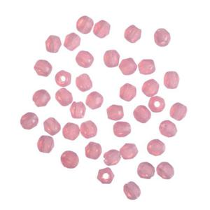 Koraliki szlifowane Fire Polish 2mm 40 szt. #M71010 - Matte-Opal Pink - 2835254764