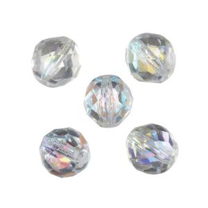 Koraliki szlifowane Fire Polish 12mm 5 szt. #X00030 - Crystal AB - 2838393184