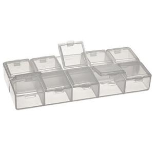 org73 Pudeko organizer typu kasetka z 10 pokrywkami 133x60mm - 2850624504