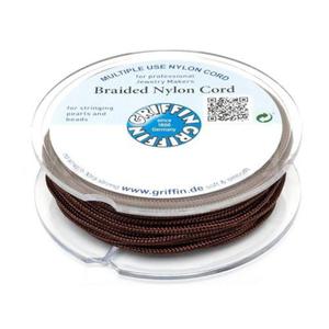 Griffin BRAIDED NYLON CORDS Sznurek nylonowy pleciony 1mm 25m - Dark Brown - 2857441632