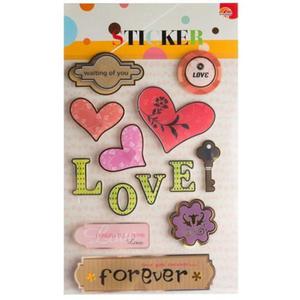 Naklejki foliowe 3D do Scrapbookingu Arkusz 15x25cm - 2861658324