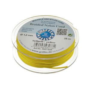 Griffin BRAIDED NYLON CORDS Sznurek nylonowy pleciony 1,2mm 25m - Yellow - 2861663434