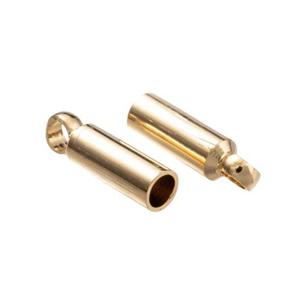 krz112 Zakoczenie kocwka 24K do rzemienia sznurka 1,5mm 4szt - 2878349347