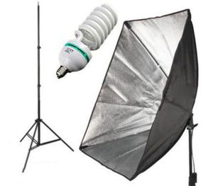 L8 ZESTAW: Lampa wiata cigego + softbox 50x70cm na 1xE27 +arwka 85W - 2847715365