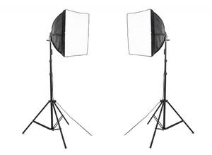 Lampa SOFTBOX wiata cigego typu Monohead Doble 50x50cm, 2x85W, 2x230cm - 2862518086