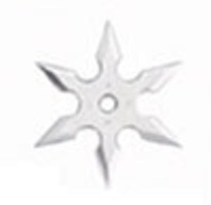 Throwing Star 6Pt SS 2.25`` w/pouch - 2823477925