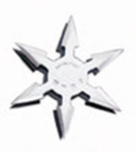 Gwiazdka ninja Throwing Star 6 Pt SS 4`` w/pouch - 2823477929
