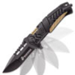 N United Cutlery USMC Black And Tan Assisted Opening Pocket Knife - 2859674511