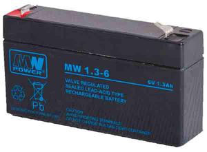 Akumulator elowy AGM MW 6V/1,3Ah - 2840690561