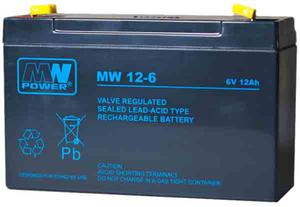 Akumulator elowy AGM MW 6V/12Ah - 2840690565