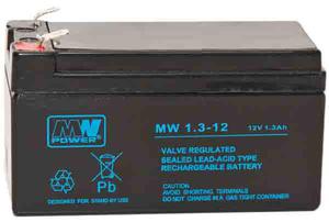 Akumulator elowy AGM MW 12V/1,3Ah - 2840690567