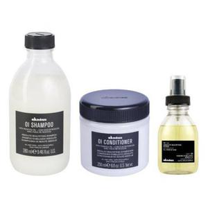 ZESTAW DAVINES OI: szampon + odywka + olejek odywczy - 2853184974