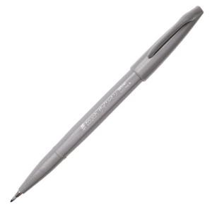 Flamaster Pentel Touch Brush Pen SES15 - szary - 2859677274