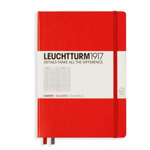 Notatnik Leuchtturm 1917 Medium A5 kratka RED - czerwony - 2822735938