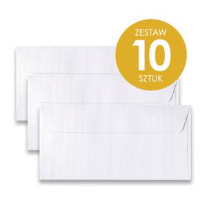 Koperta Galeria Papieru DL, 110x220mm, Prki biay - 10 sztuk - 2863126890