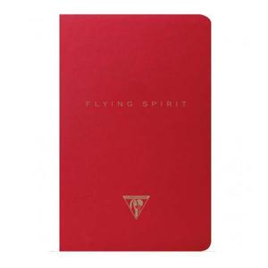 Notatnik, zeszyt Clairefontaine Flying Spirit Red 11x17cm - linie - mix wzorw - 2868275734