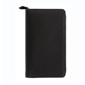 Organizer fILOFAX Saffiano Personal Compact Zip, czarny (portfel + notatnik + kalendarz) - 2868571815