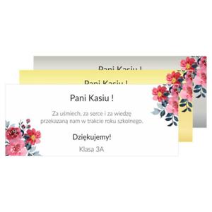 Tabliczka z dedykacj DLA NAUCZYCIELA dua (max 6x18cm) - wzr 3 - 2869463498