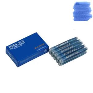 Naboje do pir wiecznych Platinum PIGMENT BLUE 10 sztuk - niebieskie pigmentowe - 2870233201