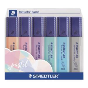 Zestaw zakrelaczy Staedtler Textsurfer pastel II - 6 kol. - 2871340077