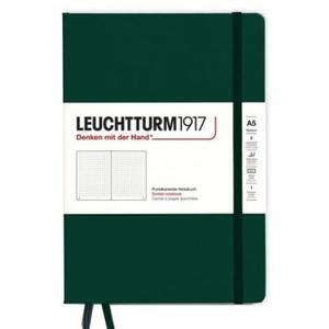 Notatnik Leuchtturm 1917 Medium A5 kropki Naturals Colours FOREST GREEN - ciemny zielony - 2871887024