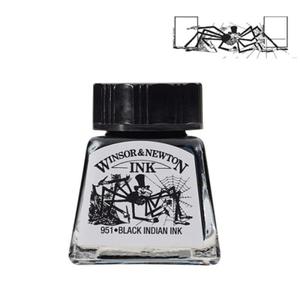 Tusz krelarski rysunkowy Winsor&Newton BLACK INDIAN - 14ml - 2873471527