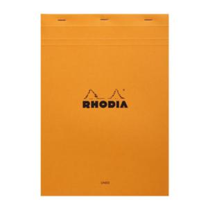 Notes Rhodia Basic Orange & Black Nr18 Orange - linie, blok szyty - 2875508458