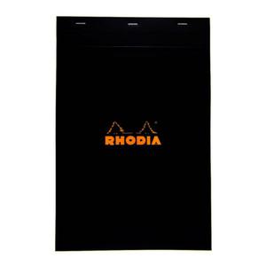 Notes Rhodia Basic Orange & Black Nr19 Black - kratka, blok szyty - 2875508459