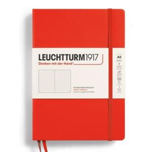 Notatnik Leuchtturm 1917 Medium A5 kropki Re:combine your thoughts LOBSTER - czerwony - 2876587584