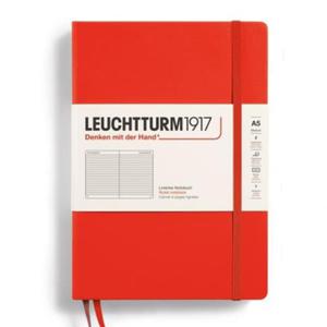 Notatnik Leuchtturm 1917 Medium A5 linie Re:combine your thoughts LOBSTER - czerwony - 2876587586