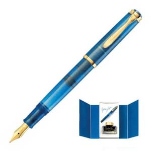 Zestaw prezentowy Pelikan piro wieczne M200 Golden Lapis + atrament Edelstein Lapis - edycja limitowana - 2880044820
