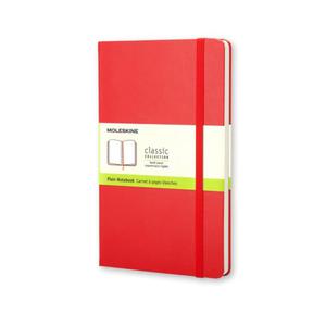 Notatnik, notes Moleskine Classic L 13x21cm twarda okadka czerwony gadki - 2822737064