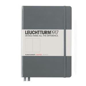 Notatnik Leuchtturm 1917 Medium A5 kropki ANTHRACITE - szary - 2822737582