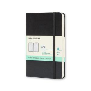 Notatnik, notes Moleskine Music Notebook L 13x21 cm twarda okadka czarny - 2867252807