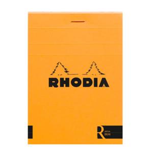 Notes Rhodia Basic Orange & Black "le R" Nr12 Orange - linie, blok szyty - 2822739258