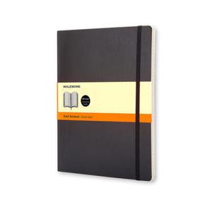 Notatnik, notes Moleskine Classic XL 19x25cm mikka okadka czarny linie - 2845401477