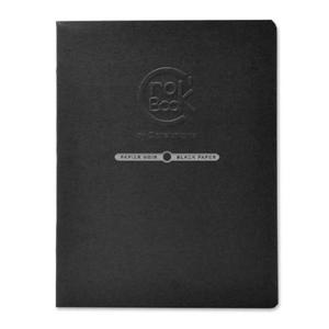 Notes szkicownik Clairefontaine Crok' Book 17x22cm - czarne kartki - 2859675251