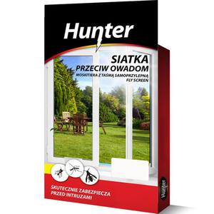 Moskitiera - siatka przeciw owadom 130x150cm biaa Hunter