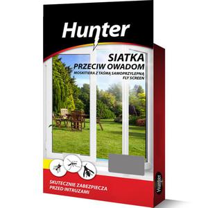 Moskitiera - siatka przeciw owadom 130x150cm szara Hunter - 2852426379