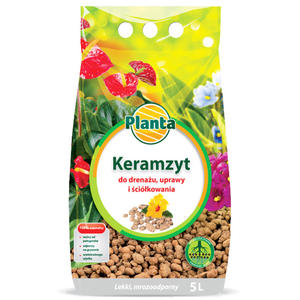 Keramzyt do drenau 8-20mm, uprawy i cikowania 5L - 2869940782