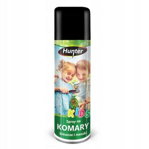 Spray na komary, kleszcze, meszki, aerozol Hunter 90ml - DLA DZIECI - 2869941541